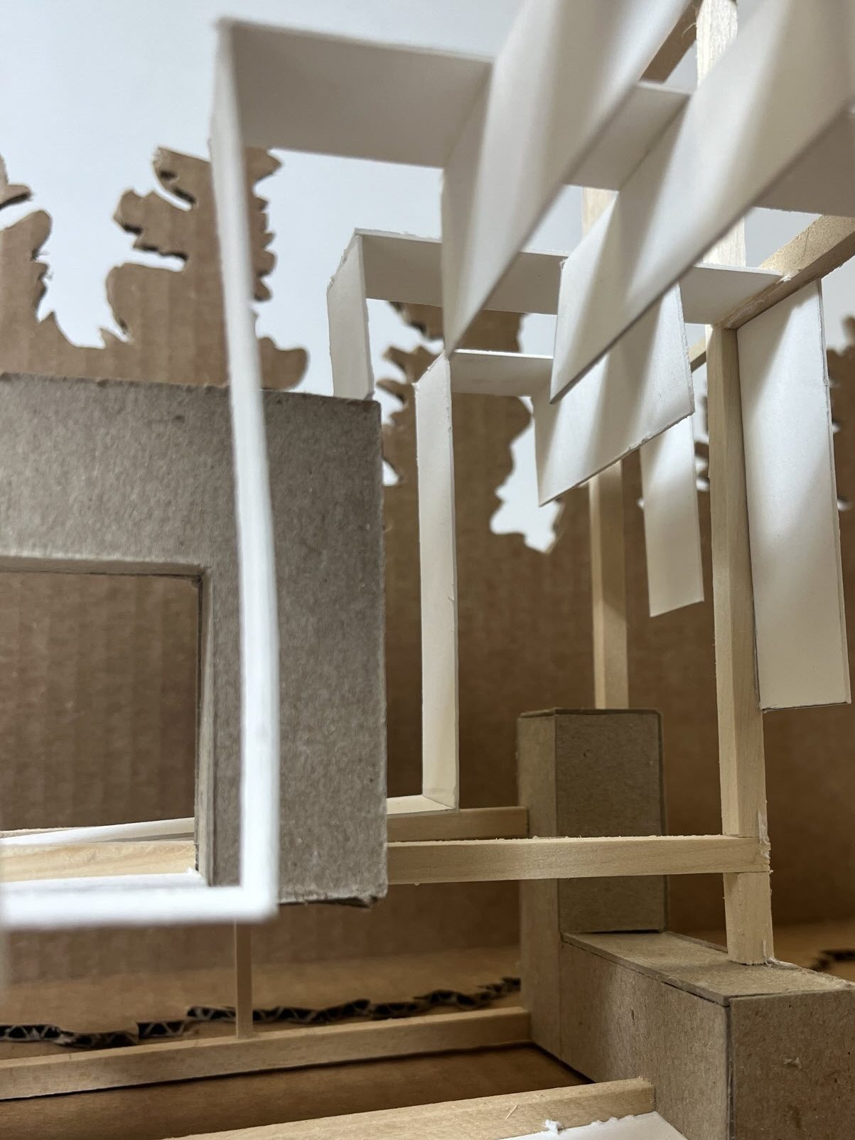 Interior perspective #1 of the combination model that illustrates alignment, rhythm, and threshold